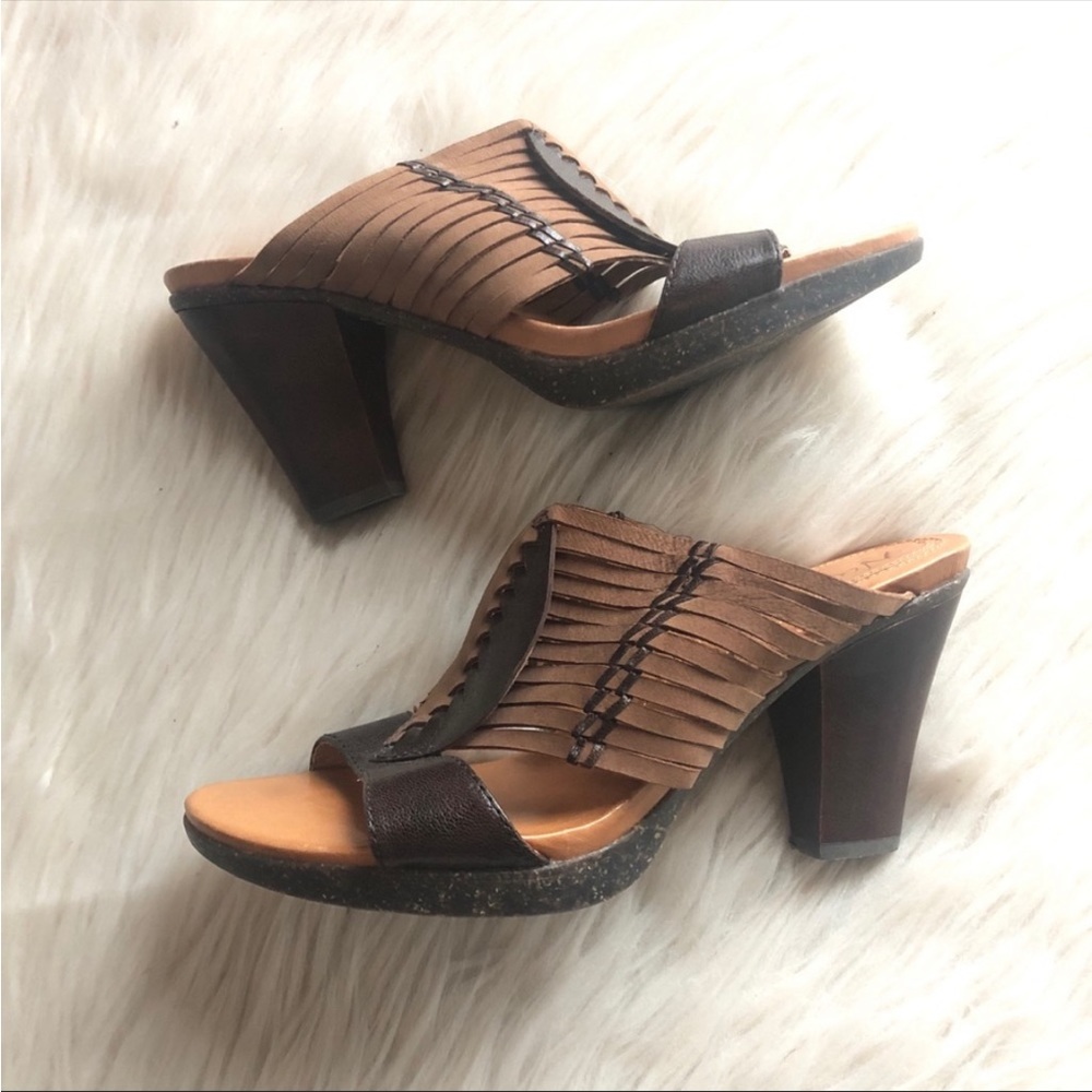 Naya Aloha 8M heeled sandals brown